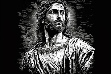 ilustração de jesus cristo 
