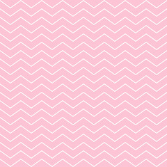 Pink and White Zigzag Seamless Pattern 