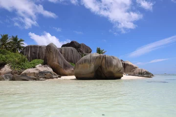Vlies Fototapete Anse Source D'Agent, Insel La Digue, Seychellen Anse source d'Argent Seychelles