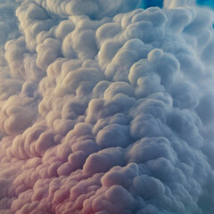 Fototapeta premium coral in the ocean - smoke background - smoke effect background for design - Generative AI