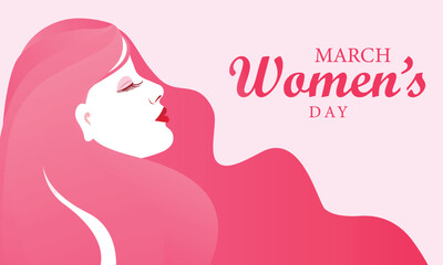 International Women's Day is celebrated on the 8th of March, Happy Women's Day Vector illustration design.