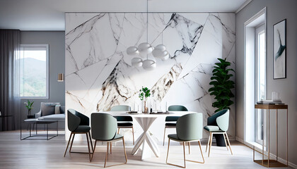 Dining room design inspiration for designers. Generative AI