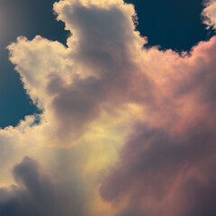 clouds in the sky - Clouds background - smoke effect background for design - Generative AI
