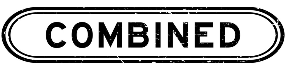 Obraz premium Grunge black combined word rubber seal stamp on white background