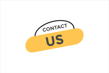 Contact us button web banner templates. Vector Illustration