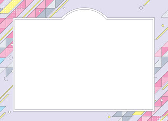 涼しげでエネルギッシュ、動きのある背景デザインとフレーム