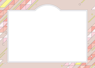 涼しげでエネルギッシュ、動きのある背景デザインとフレーム