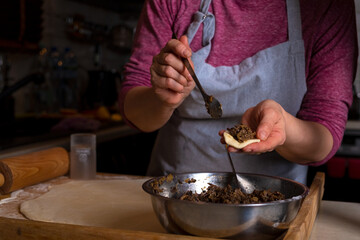 person preparing food