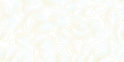 Abstract Topographic map background with wave line. gradient multicolor wave curve lines banner background design. Vector illustration. Line topography map contour background.
