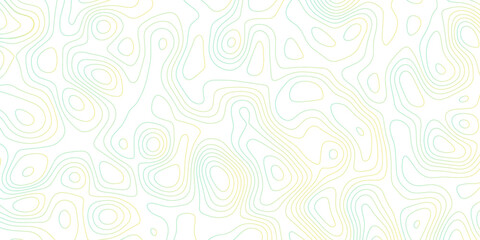 Fototapeta na wymiar Abstract Topographic map background with wave line. gradient multicolor wave curve lines banner background design. Vector illustration. Line topography map contour background.