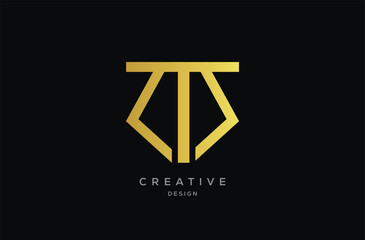 TM MT logo design luxury premium icon