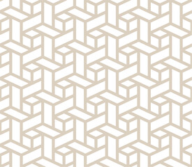 Vector seamless with modern pattern and 3d view