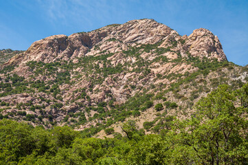Naklejka premium Rugged Mountain Side at Coronado National Memorial