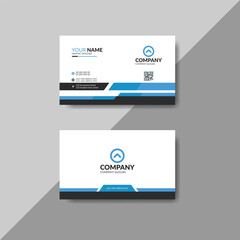 Modern blue elegant creative clean business card template, Corporate blue visiting card