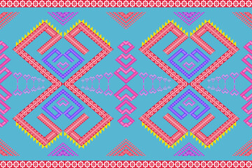 seamless geometric pattern traditional with pastel elements. designed for background, wallpaper, clothing, wrapping, fabric, Batik, decorating, embroidery style, vector illustration