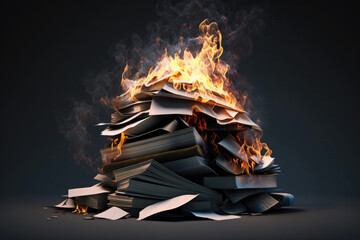 Brennende Bücher - Generative AI