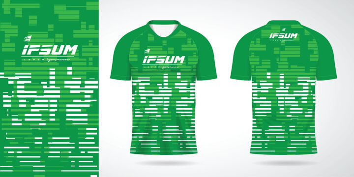 green jersey sport uniform shirt design template