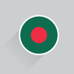 Bangladesh national flag icon vector, Bangladesh flag 3d icon
