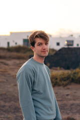 portrait of a person on a beach