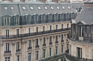 detail of buildings in paris