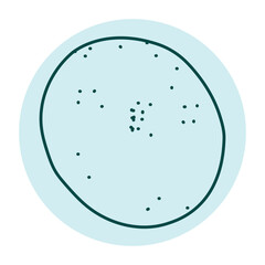 Chrysoprase color line icon. Precious stones.