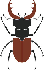 Fototapeta na wymiar Beetle deer. Hercules beetle