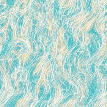 Abstract seamless patterns with organic lines as a background shape texture and a palette of pale colors, generative ai