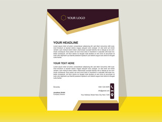 Clean and professional corporate company business letterhead template design with color variation bundle, Abstract Letterhead Design Modern Business Letterhead Design Template - vector.