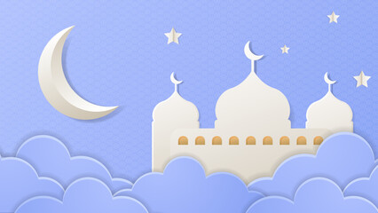 Festive Crescent Ornamental Ramadan Vector Design