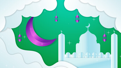 Spiritual Celebration Islamic Vector Background for Ramadan