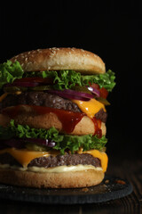 A double burger in low key