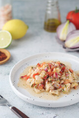 Ceviche, a fish dish of the cuisine of Peru