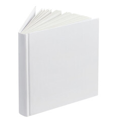 Blank hard cover square book cut out