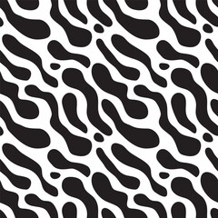 Seamless pattern with hand drawn shapes. Vector illustration
