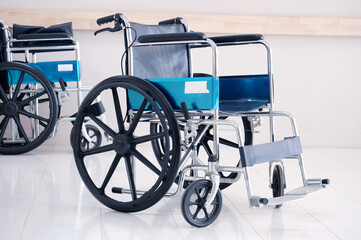 Fototapeta na wymiar A wheelchair on a white background.