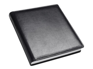 Square leather black book cut out