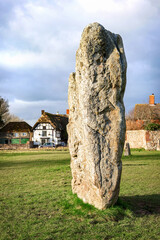 Avebury neolithic henge monument in England