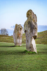 Avebury neolithic henge monument in England