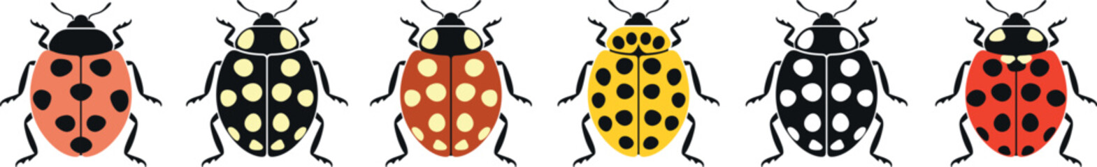 ladybug logo. Isolated ladybug on white background © oleg7799