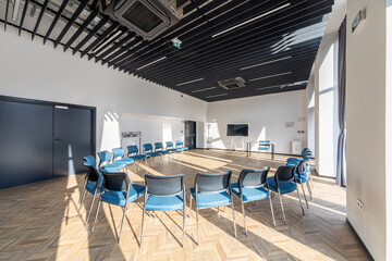 Empty conference room. Interior of modern conference hall