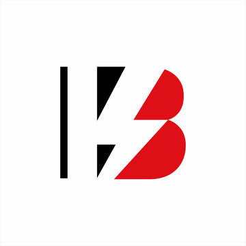 KSB letter logo design with thunderbolt symbol.