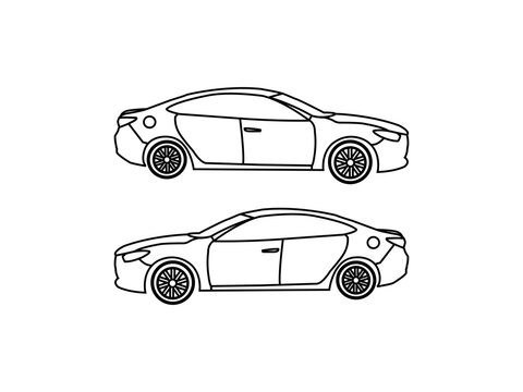 car vector design and illustration. car vector images. car isolated white background.
