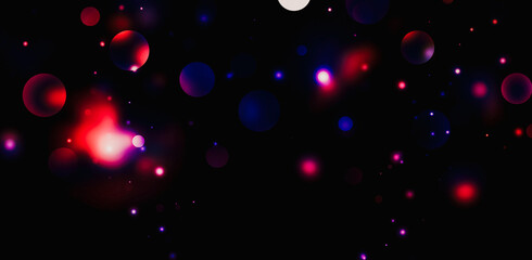 Space background with night colorful sparkle rays glitter lights and bokeh elegant lens flare abstract background. - 576362579
