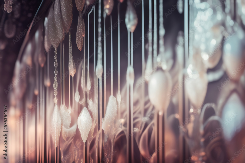 Wall mural generative ai: abstract background with wave and bright colors