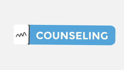 Counseling button web banner templates. Vector Illustration
