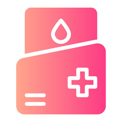 medical folder gradient icon