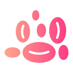 red blood cells gradient icon
