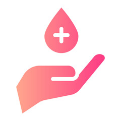 Fototapeta premium blood donation gradient icon