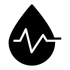 blood pressure glyph icon