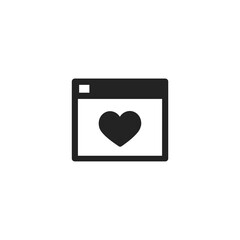 Fototapeta premium Favorite Page - Pictogram (icon) 